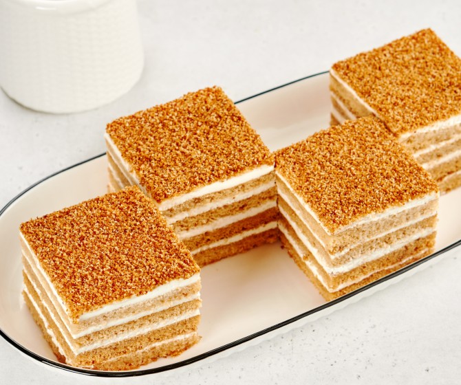 Торт Медовик Домашний  на четверых